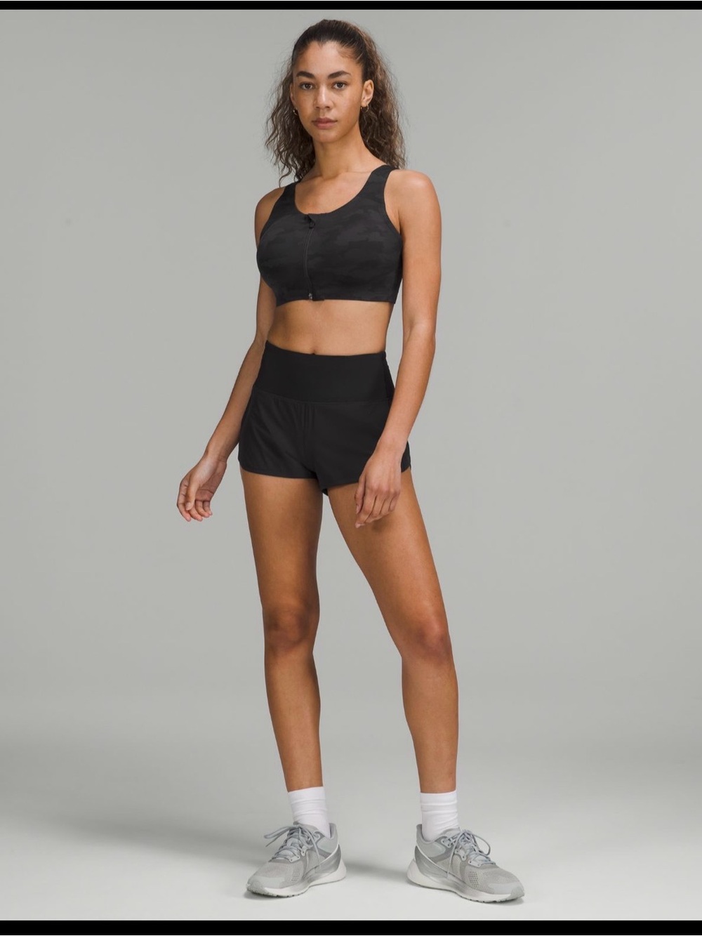 39. Lululemon NWT 12 black speed up HR shorts 2.5” lined